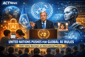 ACT News | United Nations Pushes for Global AI Rules as Child Safety Becomes an International Priority