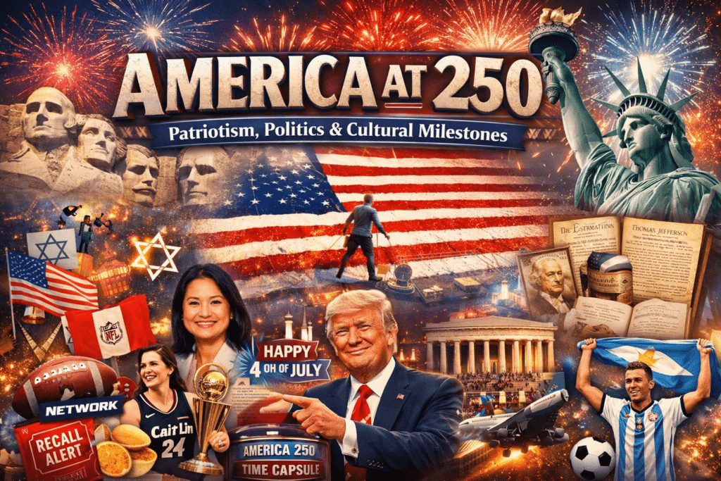 America at 250 Patriotism, Politics, Sports, and Cultural Milestones Shape Independence Day