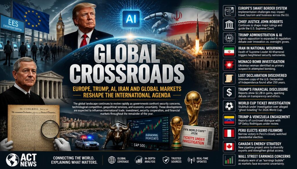 Global Crossroads Europe, Trump, AI, Iran and Global Markets Reshape the International Agenda