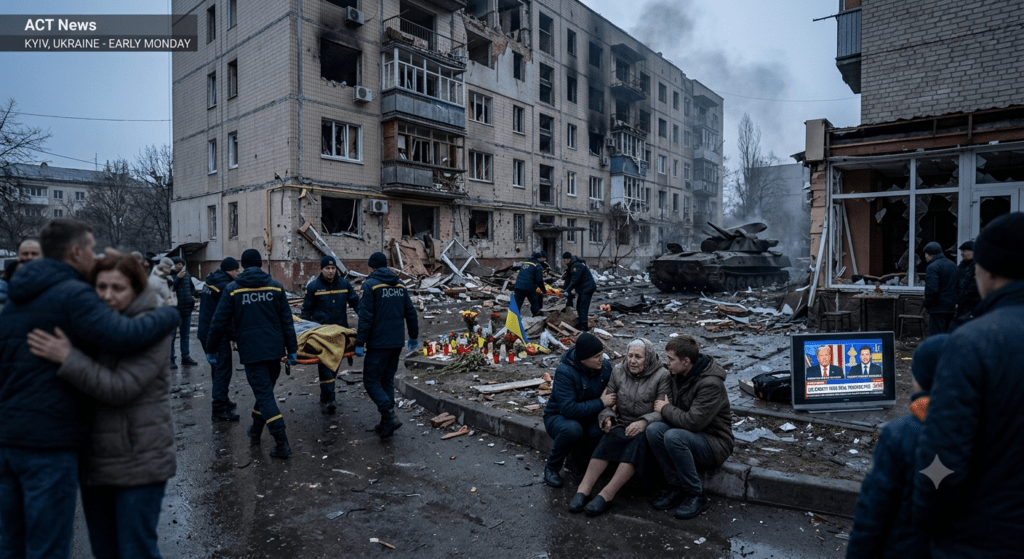 Russian Strikes Kill 12 in Kyiv as Air Defense Shortages and Diplomacy Talks Intensify