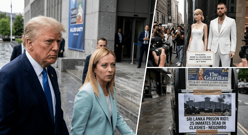 Trump Clash with Meloni, Media Deals and Global Crises Shape Global Headlines