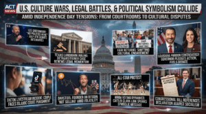U.S. culture wars, legal battles and political symbolism collide amid Independence Day tensions