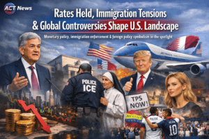 Fed holds rates steady, immigration tensions and global controversies shape U.S. landscape